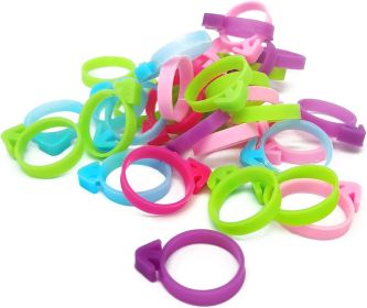 30 Pcs Pastry Bag Ties, Silicone Icing Bag Ties, Reusable Piping Bag Ties Decoration Bag Cake and Pastry Supplies Clips